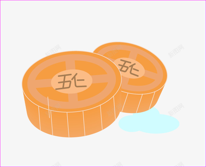 通透的小月饼矢量图ai免抠素材_88icon https://88icon.com 中秋 圆 字 线条 矢量图