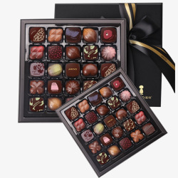 收礼物的女孩情人节精美巧克力盒装免高清图片
