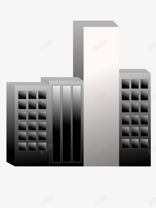 灰色的卡通楼房建筑物png免抠素材_88icon https://88icon.com 卡通 卡通建筑物 卡通楼房 建筑物 楼房 灰色