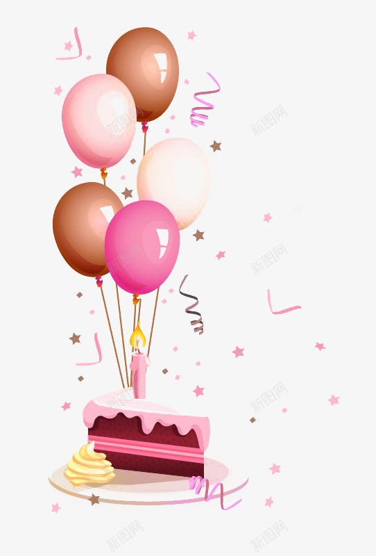 气球蛋糕png免抠素材_88icon https://88icon.com 彩色气球 手绘气球 气球 生日 生日蛋糕 粉色气球 蛋糕