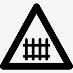铁路道口铁路道口标志图标高清图片