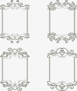 欧式相框矢量图素材