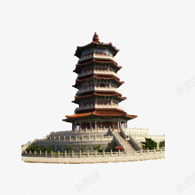 古建筑塔png免抠素材_88icon https://88icon.com 古建筑 旅游胜地 景点