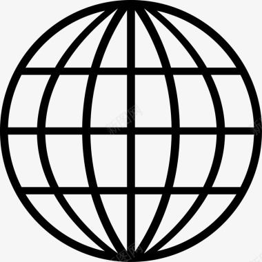 地球球体创意图标图标