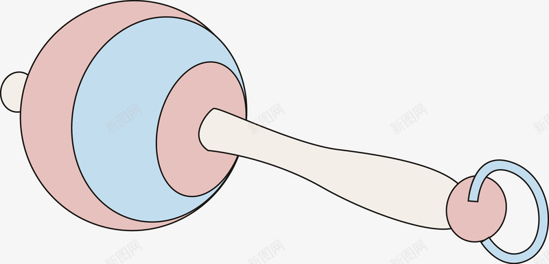 宝宝玩具摇铃手绘图png免抠素材_88icon https://88icon.com 儿童玩具 圆环 婴儿用品 宝宝玩具 手绘图 摇铃 铃铛