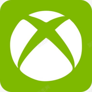 社会盒子Xbox社会扁平的圆形矩形图标图标