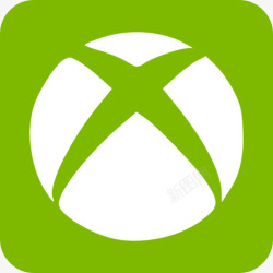 的Xbox盒子Xbox社会扁平的圆形矩形图标高清图片