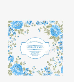 水彩花边框素材