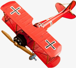 二战红色飞机造型二战飞机六一儿童节主题高清图片