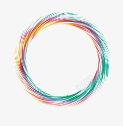 五彩色圆环创意商务logo圆环矢量图图标高清图片