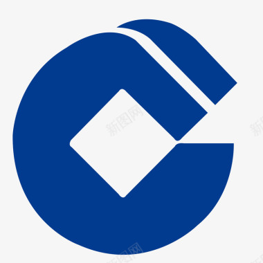 银行蓝色圆形中国建设银行logo矢量图图标图标