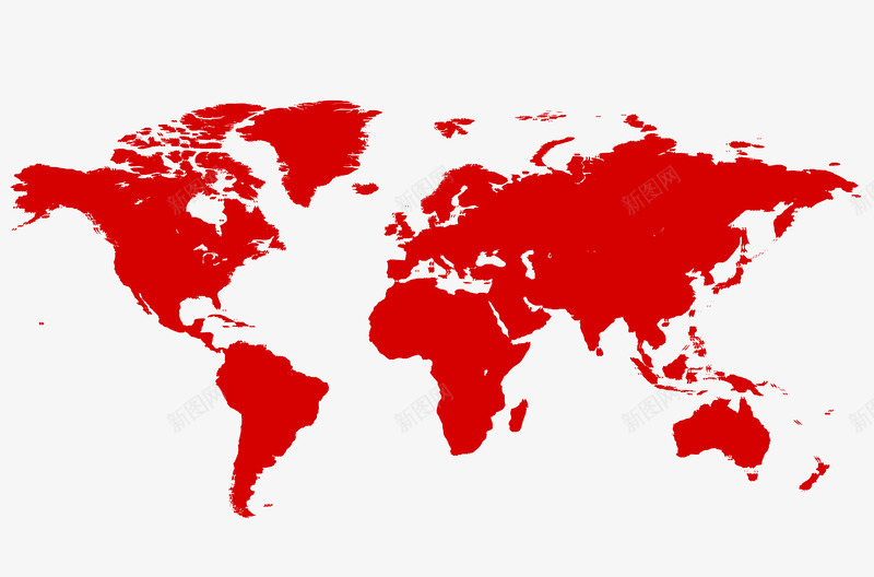 红色世界地图png免抠素材_88icon https://88icon.com 世界 地图 红色