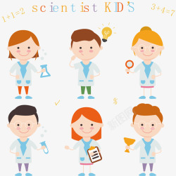 生命科学做实验的小孩高清图片