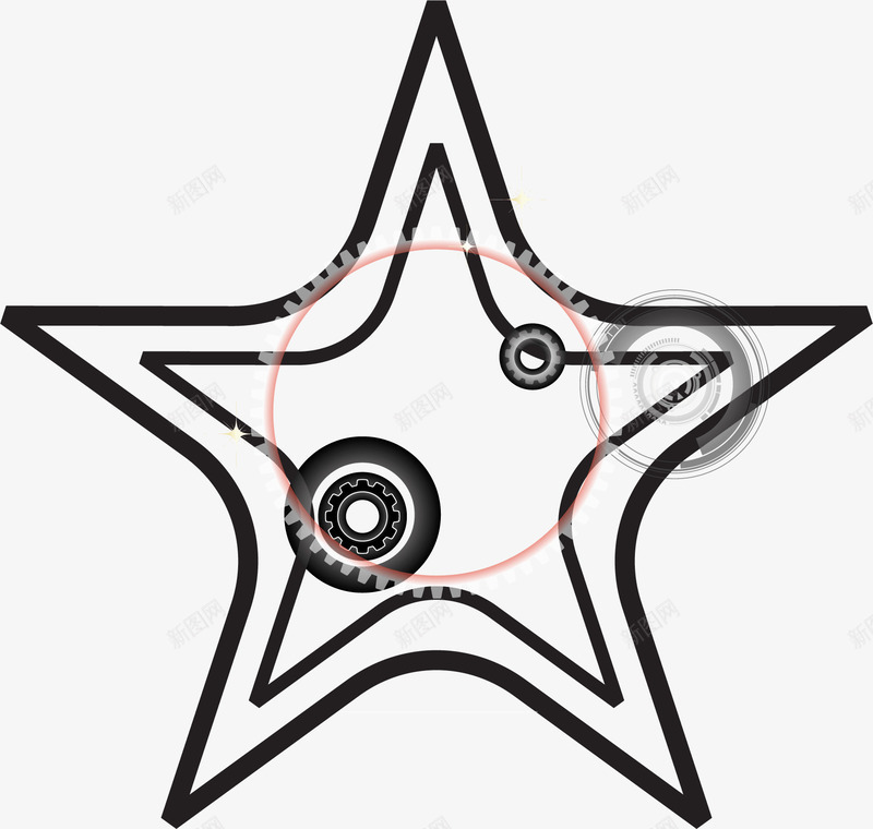 创意五角星形状矢量图ai免抠素材_88icon https://88icon.com 五角星 几何形状 创意五角星形状 卡通五角星 形状 手绘五角星 线条 齿轮 矢量图