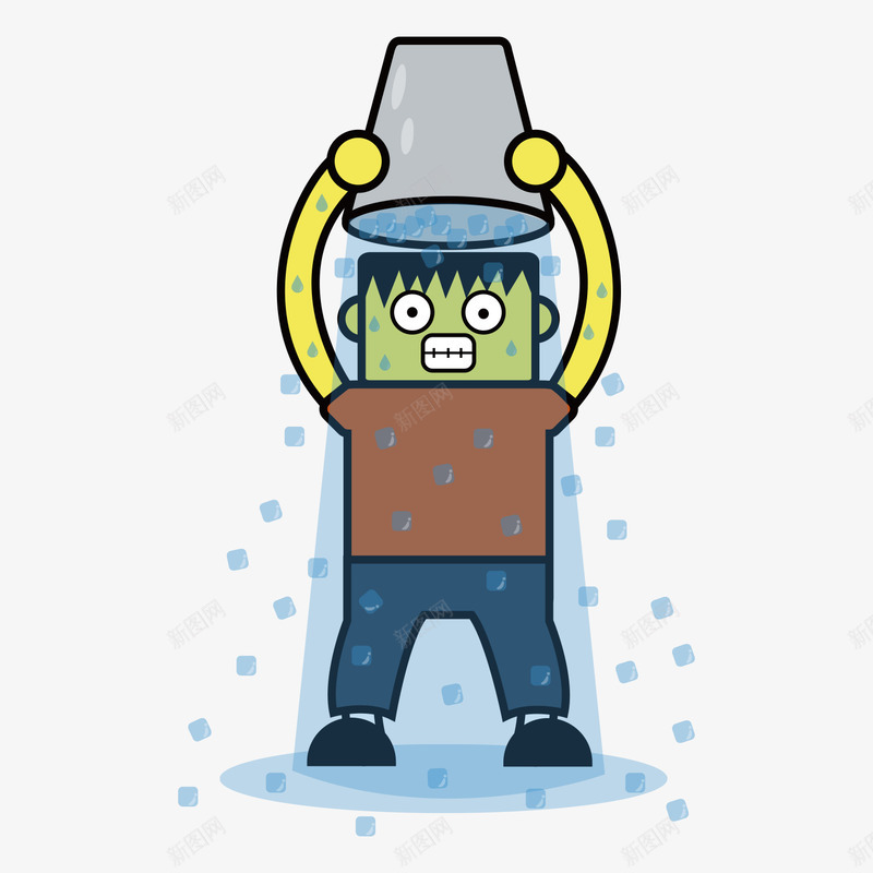 冰桶挑战卡通矢量图ai免抠素材_88icon https://88icon.com 世界渐冻人日 公益 关爱渐冻人 冰桶挑战 广告设计 慈善工程 渐冻人 渐冻人日 爱心 社会公益 矢量图