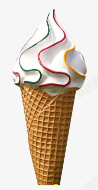 冰淇淋卡通食物图案创意甜筒图标图标