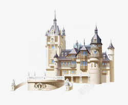 尖顶房子德国华丽城堡高清图片
