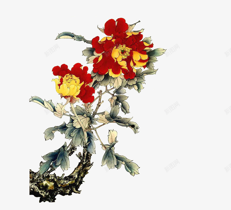 唯美的花png免抠素材_88icon https://88icon.com 中国风 唯美的花 国庆节元素 手绘 花卉