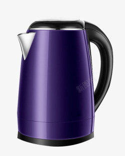 紫色电热水壶素材