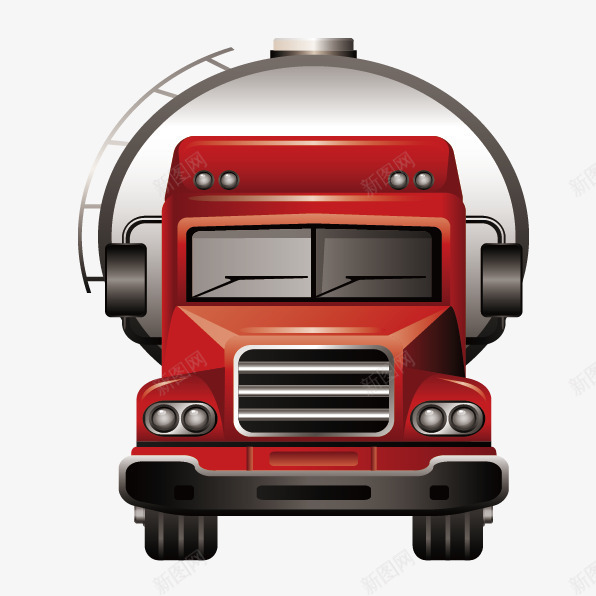 装油货车矢量图ai免抠素材_88icon https://88icon.com 卡通手绘 大货车 汽油车 矢量装油车 矢量图