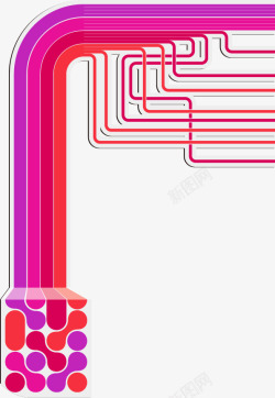 抽象缤纷线条底纹素材