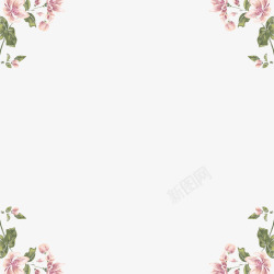 psd婚纱模板欧式花纹花卉花边边框高清图片