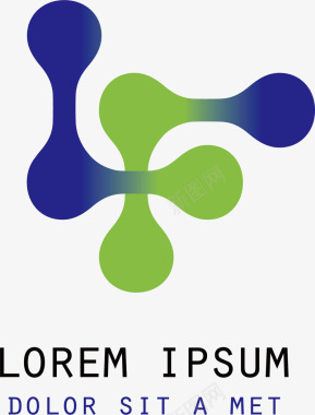公司logo蓝色的互联网公司logo矢量图图标图标