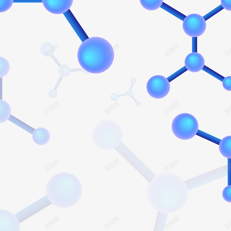 分子式png免抠素材_88icon https://88icon.com PNG免扣图下载 化学式 物质 空间 结构 蓝色