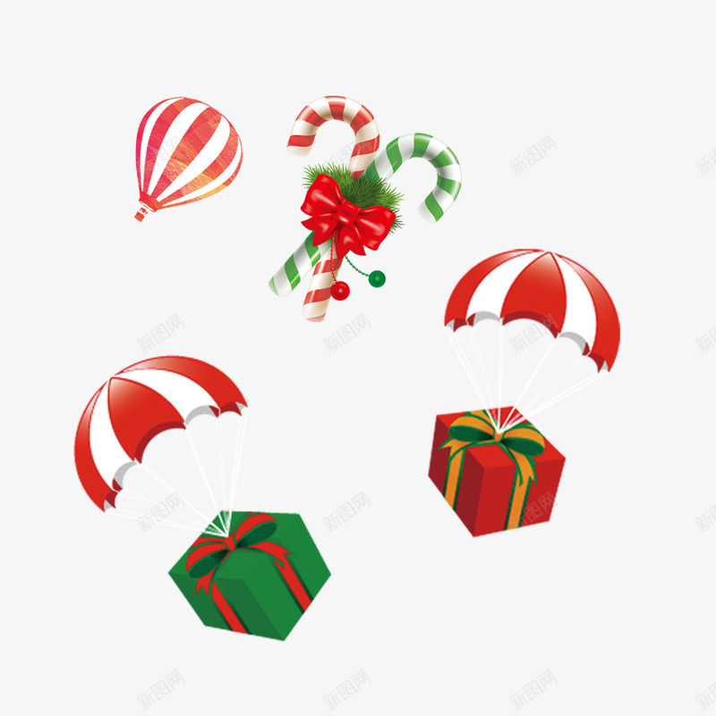 圣诞节日飞着的礼物盒png免抠素材_88icon https://88icon.com 圣诞礼物 圣诞节常用素材 圣诞节素材 节日素材