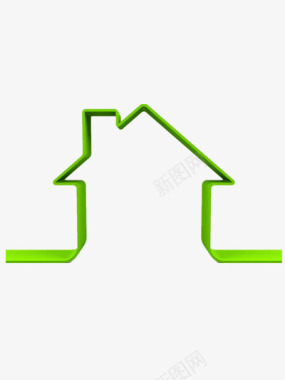 绿色房产图标图标