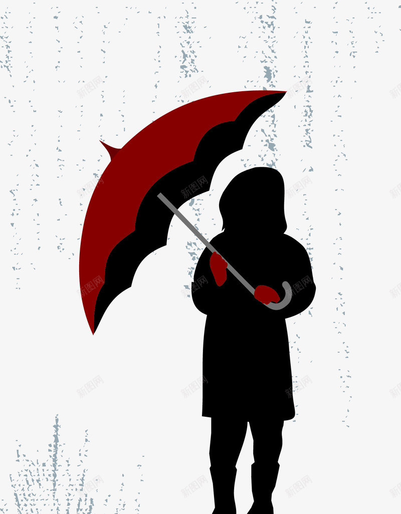 雨伞人物剪影png免抠素材_88icon https://88icon.com 下雨 人物剪影 伞 伞子 女孩 女孩剪影 淋雨 红伞 雨 雨伞
