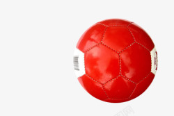 一个红色的足球素材