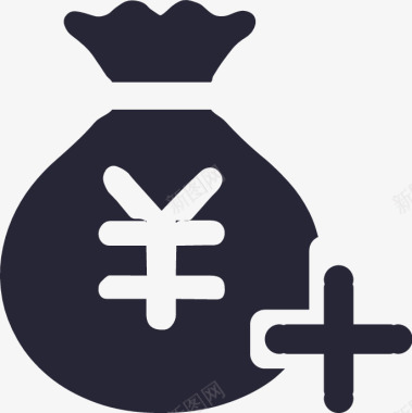 佣金更多佣金矢量图图标图标