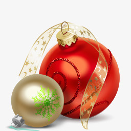 装饰球漂亮的圣诞节装饰球图标图标