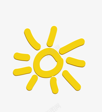 夏季冷饮卡通太阳图标图标