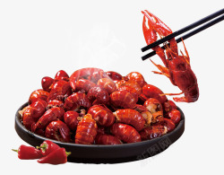 复古风夏季美食小龙虾促销海报高清图片