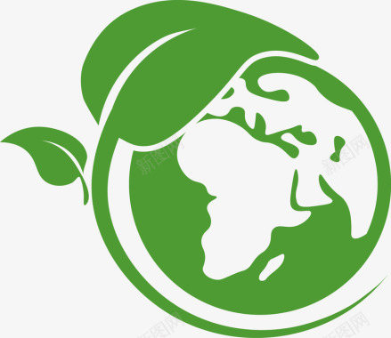 绿色环保绿色地球环保图标图标