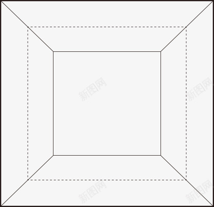 线条立体盒子装饰png免抠素材_88icon https://88icon.com 盒子 立体 线条 装饰