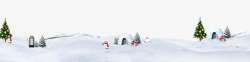 雪人礼物圣诞节雪地装饰高清图片