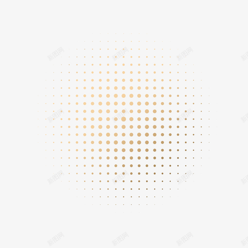 金色渐变圆点装饰元素矢量图ai免抠素材_88icon https://88icon.com 光泽 圆形 圆点 散布 渐变 装饰 质感 金色 矢量图
