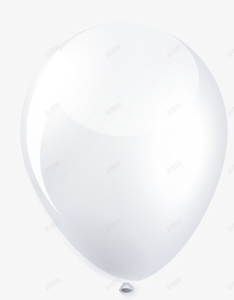 手绘白色气球png免抠素材_88icon https://88icon.com 光晕 唯美 小清新 手绘 气球 白色 简约 质感