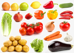 红萝卜土豆新鲜的蔬菜高清图片