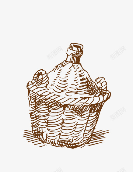 草编的盒子png免抠素材_88icon https://88icon.com 古风 古风女线稿素材 线稿 餐盒