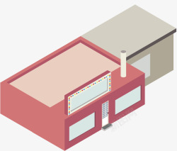 平房建筑装饰图案矢量图素材