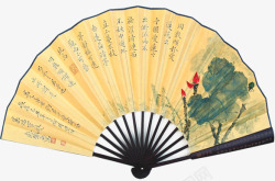 中国风扇子纸扇子装饰素材