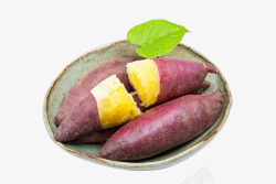 红薯淀粉实物餐饮一盘红薯图高清图片
