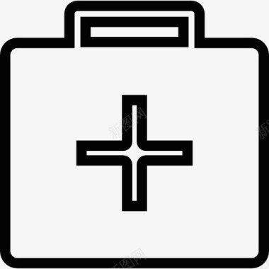医院包急救白盒图标图标