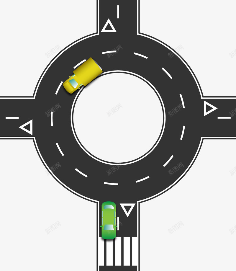 道路矢量图ai免抠素材_88icon https://88icon.com 汽车 环城公路 环岛 车辆 道路 马路 矢量图