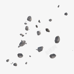 小石子免抠图片喷溅的碎石高清图片