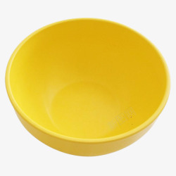 无毒塑料黄色塑料面碗空碗高清图片